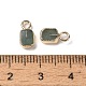 Прямоугольные подвески из натурального зеленого авантюрина G-Q169-07G-05-3