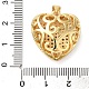 Латунные микропаве прозрачные подвески с фианитом KK-B094-06G-3