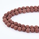 Синтетические бусины из лавы G-S277-8mm-02-4