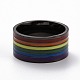 Кольца для пальцев из нержавеющей стали Pride Style 201 RJEW-F119-02EB-1