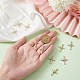 10шт латунные прозрачные подвески из кубического циркония FIND-BC0004-29-3