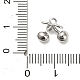 Латунные микро проложить кубического циркония подвески KK-L229-001P-02-3