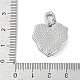 Подвески из латуни с эмалью и микропаве из циркония KK-U043-11P-01-3