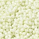 Непрозрачные цвета блестящие стеклянные бусины SEED-B001-01A-01-3