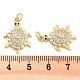 Подвески из латуни с прозрачным фианитом KK-U009-12A-G-3