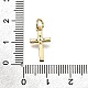 Латунные микро проложить кубического циркония подвески KK-Z100-39G-01-3