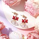 Серьги-гвоздики из нержавеющей стали 304 EJEW-JE06054-2