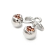 Латунные микро проложить кубического циркония подвески KK-L229-001P-02-2