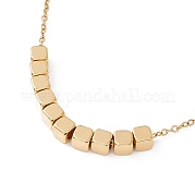 Колье с подвеской из бисера NJEW-G074-47G