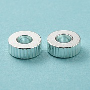 201 рифленые бусины из нержавеющей стали STAS-A057-02C-S