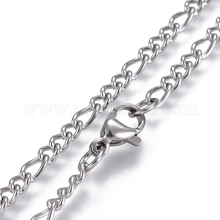 Не тускнеющие ожерелья из нержавеющей стали 304 Figaro STAS-L221-28P-1