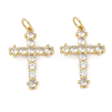 Латунные микро проложить кубического циркония подвески KK-U058-34G-1