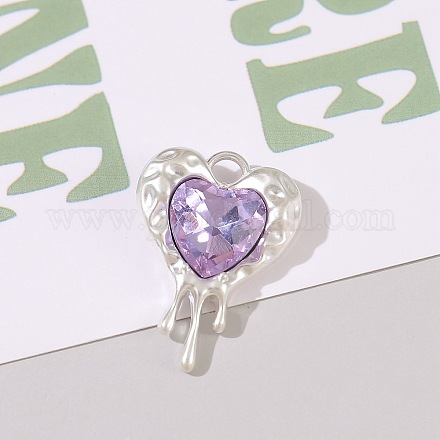 Подвески сплава Rhinestone FIND-PW0025-16C-1