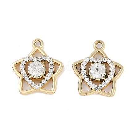Подвески из сплава и страза FIND-M018-15G-1