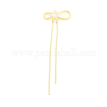Большие подвески из прозрачного стекла KK-Z034-05G-1