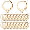 SUNNYCLUE 1 Box 80Pcs Leverback Earring Hooks Real 18K Gold Plated Stainless Steel Huggie Hoop Round Leverbacks Earwires Lever Back Hoops for Jewelry Making Earrings Backs Findings Replacement Adult