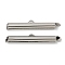 Brass Slide On End Clasp Tubes, Slider End Caps, Cadmium Free & Nickel Free & Lead Free, with Pendant Bails, Real Platinum Plated, 6x29x4mm, Hole: 1mm, Inner Diameter: 3mm