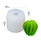 DIY Plant Shape Candle Silicone Molds, for 3D Scented Candle Making, White, 2.8x3x2.9cm