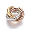 Ion Plating(IP) 304 Stainless Steel Linking Rings, Interlocking Ring, for Necklace Making, Multi-color, 13.5x12x4.5mm, Ring: 10x2mm, Inner Diameter: 6mm