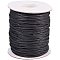 PandaHall 100 Yards 1.5mm Black Waxed Cotton Cord Thread Beading String for Jewelry Making and Macrame Supplies