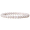 Natural Crackle Agate Round Beaded Stretch Bracelet