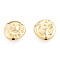 Brass Beads, Nickel Free, Nuggets, Real 18K Gold Plated, 13x12.5x4mm, Hole: 1.2mm