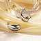 Non-Tarnish 304 Stainless Steel Teardrop Stud Earrings, Stainless Steel Color, 18.6x10mm