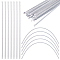 GORGECRAFT 30Pcs 35cm x 6mm Corset Boning Precut Spiral Steel Boning Spiral Steel Bone Metal Boning Modeling Sticks Shapewear Support Strips Trim for Bodice Gown Dresses Bustle DIY Sewing Crafts