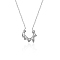 Non-Tarnish Stainless Steel Sun Pendant Necklace with Cable Chains, Stainless Steel Color, 17-3/4 inch(45cm)
