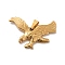 PVD Vacuum Plating 201 Stainless Steel Pendants, Eagle Charms, Golden, 23x34.5x3mm, Hole: 7x3.5mm