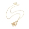 304 Stainless Steel Macrame Pouch Braided Gemstone Holder Pendant Necklace Making, with Cable Chains and Lobster Claw Clasps, Golden, 19.69 inch(50cm)