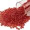 TOHO Round Seed Beads, Japanese Seed Beads, (25) Silver Lined Light Siam Ruby, 8/0, 3mm, Hole: 1mm, about 1110pcs/50g