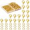DIY Jewelry Making Finding Kit, Including Zinc Alloy Lobster Claw Clasps, Iron Jump Rings, Golden, 5~12x5~6x0.7mm, Hole: 1.2~3.5mm