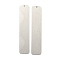 Non-Tarnish 304 Stainless Steel Big Pendants, Laser Cut, Rectangle Charm, Stainless Steel Color, 130x25.5x1mm, Hole: 2.5mm
