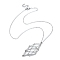 304 Stainless Steel Macrame Pouch Empty Stone Holder for Pendant Necklaces Making, with Brass Cable Chains, Stainless Steel Color, 17.95 inch(45.6cm)