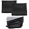 2Pcs Polyester Satin Pouches, Jewelry Package Supplies, with Drawstring Rope, Rectangle, Black, 40x50x0.2cm