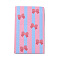 Rectangle Matte Film Package Bags, Bubble Mailer, Bowknot Print Padded Envelopes, Cornflower Blue, 24x15x0.48cm