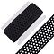 10 Yards Polyester Elastic Hollow Wide Band, for Webbing Garment Sewing Accessories, Flat, Black, 70mm