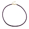 Braided Round Imitation Leather Bracelets Making, with Golden Tone Stainless Steel Lobster Claw Clasps, Purple, 17-1/8 inch(43.6cm)