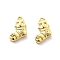 Brass Micro Pave Cubic Zirconia Pendants, Real 18K Gold Plated Charms, Christmas Themes, Christmas Socking, 12.5x8.5x4mm, Hole: 1.2mm