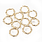 304 Stainless Steel Twisted Jump Rings, Open Jump Rings, Golden, 7.5~8x1.5mm, Inner Diameter: 5.5mm