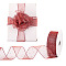 9M Polyester Rhinestone Ribbon, for Cloth DIY Making Decor, Red, 1-1/2 inch(38mm), about 9.84 Yards(9m)/Roll