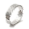 Vertical Stripes Hollow 304 Stainless Steel Bangles for Wmen, Stainless Steel Color, 3/4 inch(1.8cm), Inner Diameter: 2x2-3/8 inch(5x6cm)