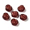 Opaque Lampwork Beads, Rose, Dark Red, 13x8mm, Hole: 1mm, about 58~70pcs/100g