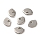 Non-Tarnish 201 Stainless Steel Charms, Laser Cut, Fan Charm, Stainless Steel Color, 6x7.5x1mm, Hole: 1.2mm