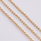 Ion Plating(IP) 304 Stainless Steel Cable Chains, with Spool, Soldered, Oval, Golden, 1.5mm, about 65.61 Feet(20m)/roll