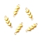 Alloy Connector Charms, Three Hearts, Golden, 20x6x3mm, Hole: 1.8mm