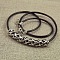 Jewelry Miao Yin Cang Yin Rose Hollow Bend Black Leather Rope Little Fish Lotus Female Short Necklace