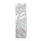 Rectangle Glitter Holographic Plastic Yin-yang Zip Lock Gift Bags, Self Sealing Reclosable Package Pouches for Pen Keychain Watch Storage, White, Star, 21.7x6.5x0.02cm, Unilateral Thickness: 2.7 Mil(0.07mm)