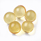Resin Beads, No Hole/Undrilled, Round, Light Yellow, 5.5~6mm